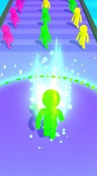 彩色跑步人群下载