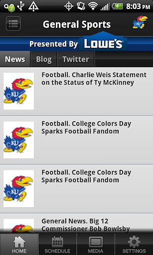 Kansas Jayhawks Sports截图3