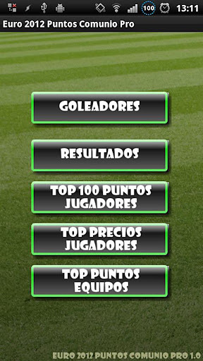 Euro 2012 Puntos Comunio截图4